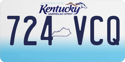 KY license plate 724VCQ