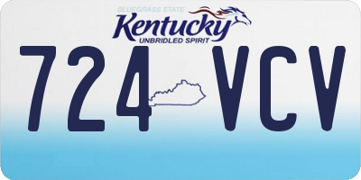 KY license plate 724VCV