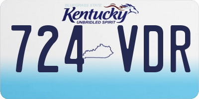 KY license plate 724VDR