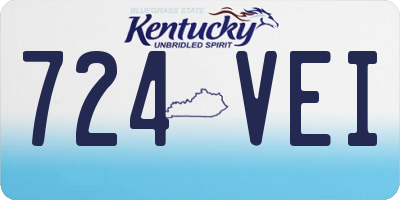 KY license plate 724VEI