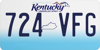 KY license plate 724VFG