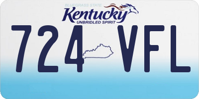 KY license plate 724VFL