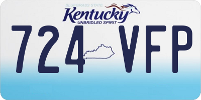 KY license plate 724VFP