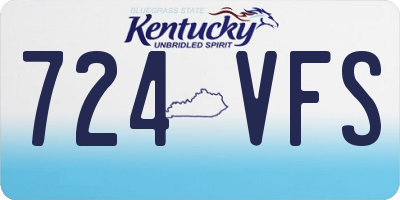 KY license plate 724VFS