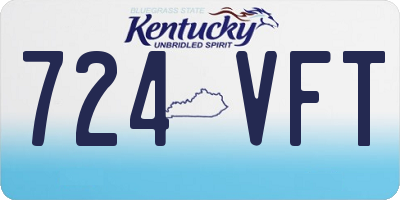 KY license plate 724VFT