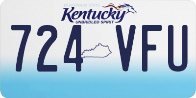 KY license plate 724VFU