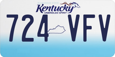 KY license plate 724VFV