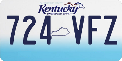 KY license plate 724VFZ