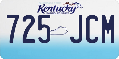 KY license plate 725JCM