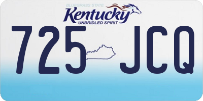 KY license plate 725JCQ