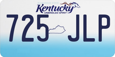 KY license plate 725JLP