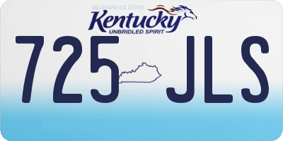 KY license plate 725JLS
