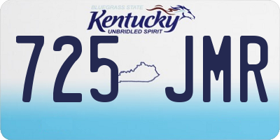KY license plate 725JMR