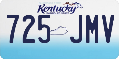 KY license plate 725JMV