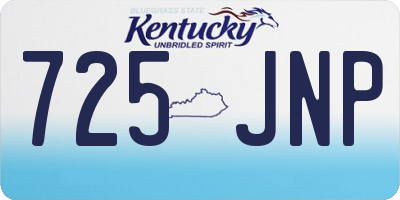 KY license plate 725JNP