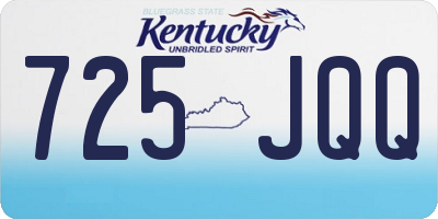KY license plate 725JQQ
