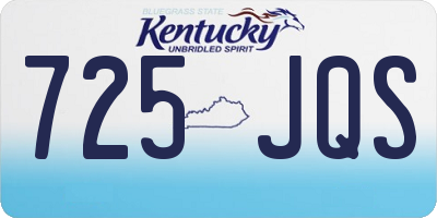 KY license plate 725JQS