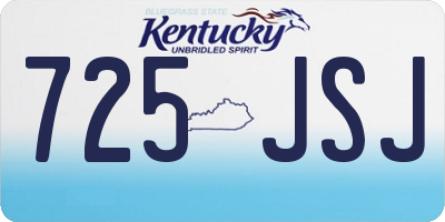 KY license plate 725JSJ