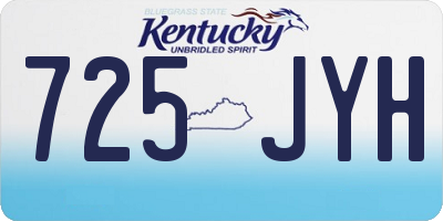 KY license plate 725JYH