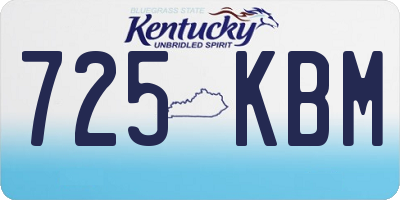 KY license plate 725KBM