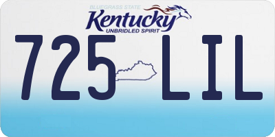KY license plate 725LIL
