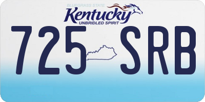 KY license plate 725SRB