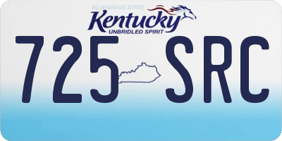 KY license plate 725SRC