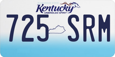 KY license plate 725SRM
