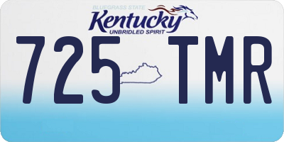 KY license plate 725TMR