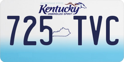 KY license plate 725TVC