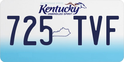 KY license plate 725TVF