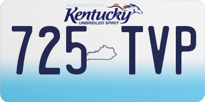 KY license plate 725TVP
