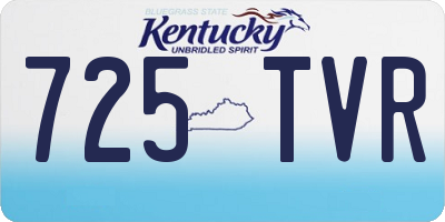 KY license plate 725TVR