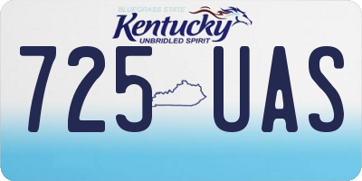 KY license plate 725UAS