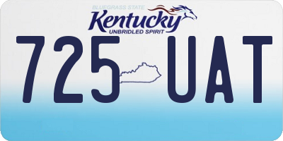 KY license plate 725UAT