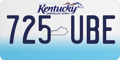 KY license plate 725UBE