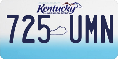 KY license plate 725UMN