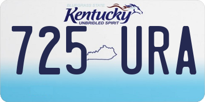 KY license plate 725URA