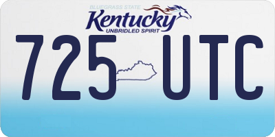 KY license plate 725UTC
