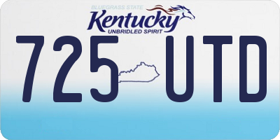 KY license plate 725UTD