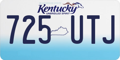 KY license plate 725UTJ