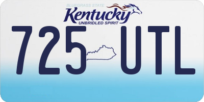 KY license plate 725UTL