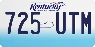 KY license plate 725UTM
