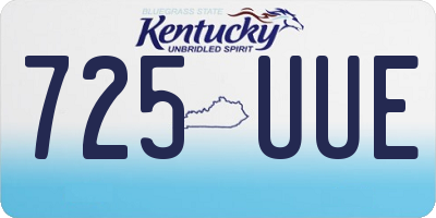 KY license plate 725UUE