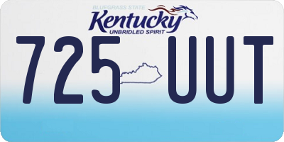 KY license plate 725UUT