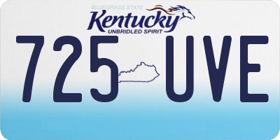KY license plate 725UVE
