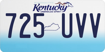 KY license plate 725UVV