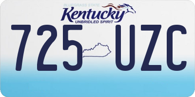 KY license plate 725UZC