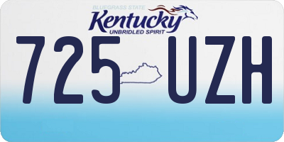 KY license plate 725UZH