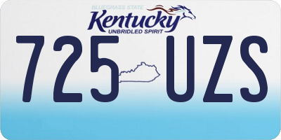 KY license plate 725UZS